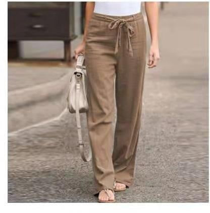 Cotton And Linen Casual Pants