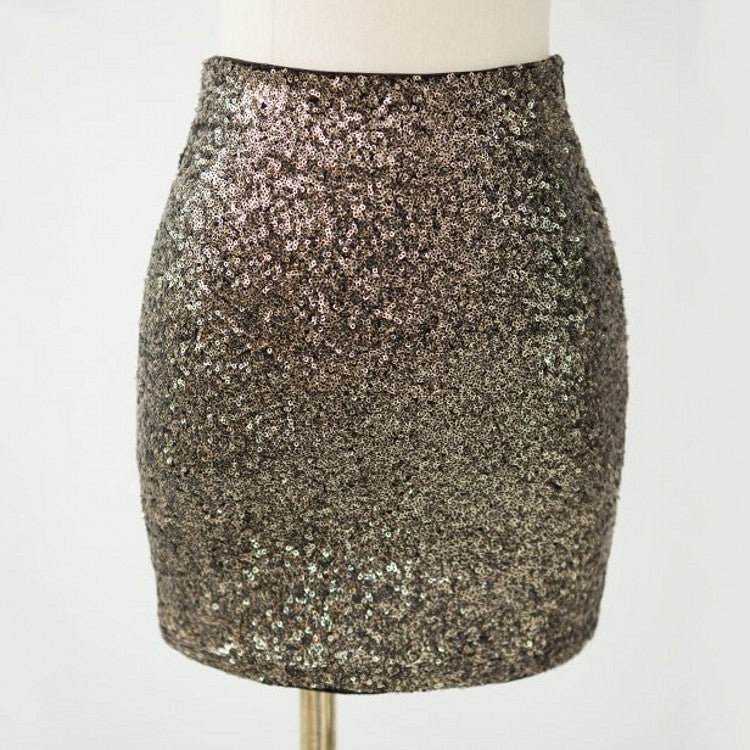 Sequins Hip Skirt