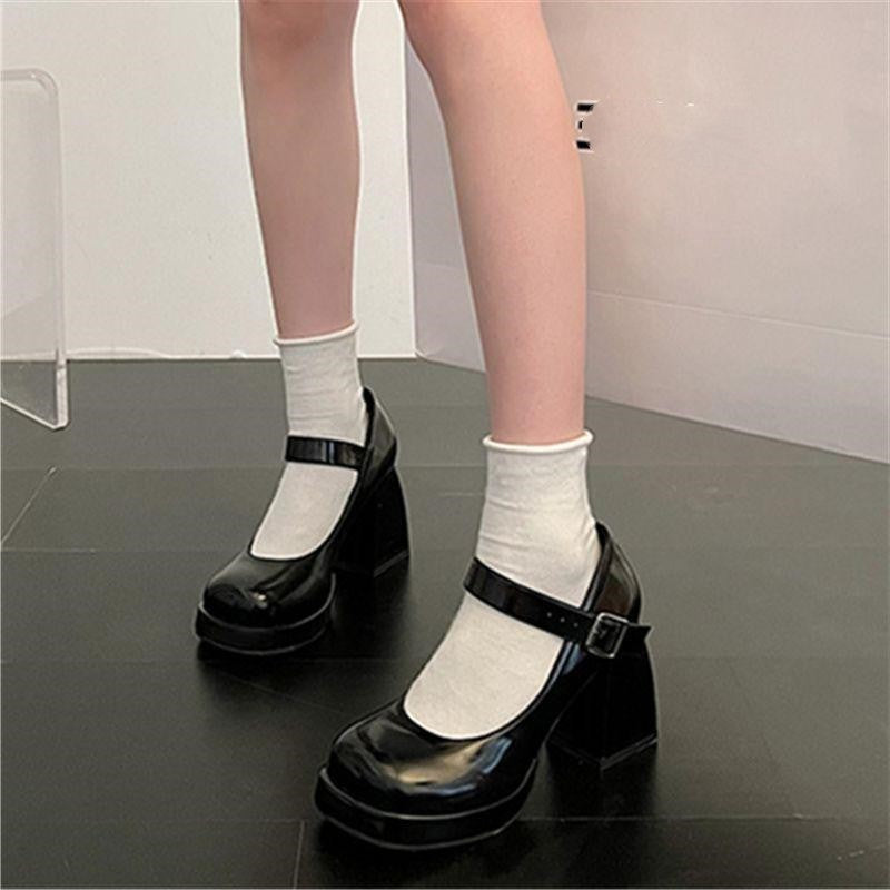 Mary Jane Shoes Patent Leather Platform