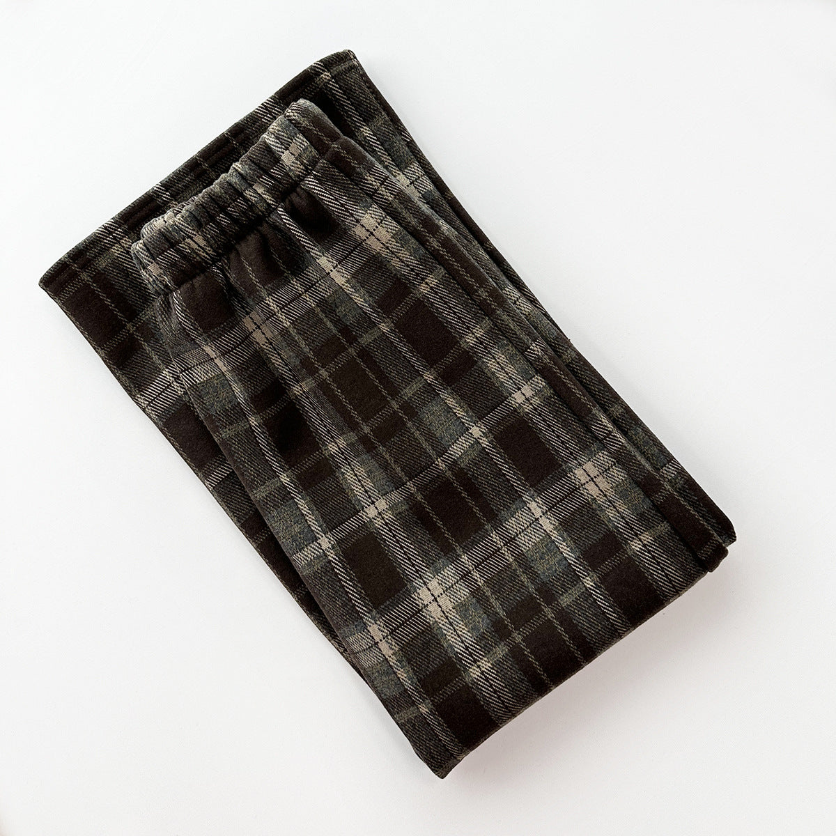 Plaid Fleece-lined Skirt