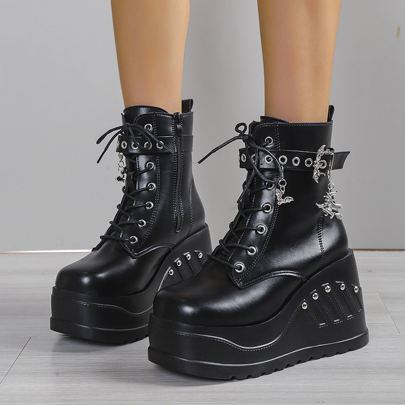 Riot Wedge Short Boots