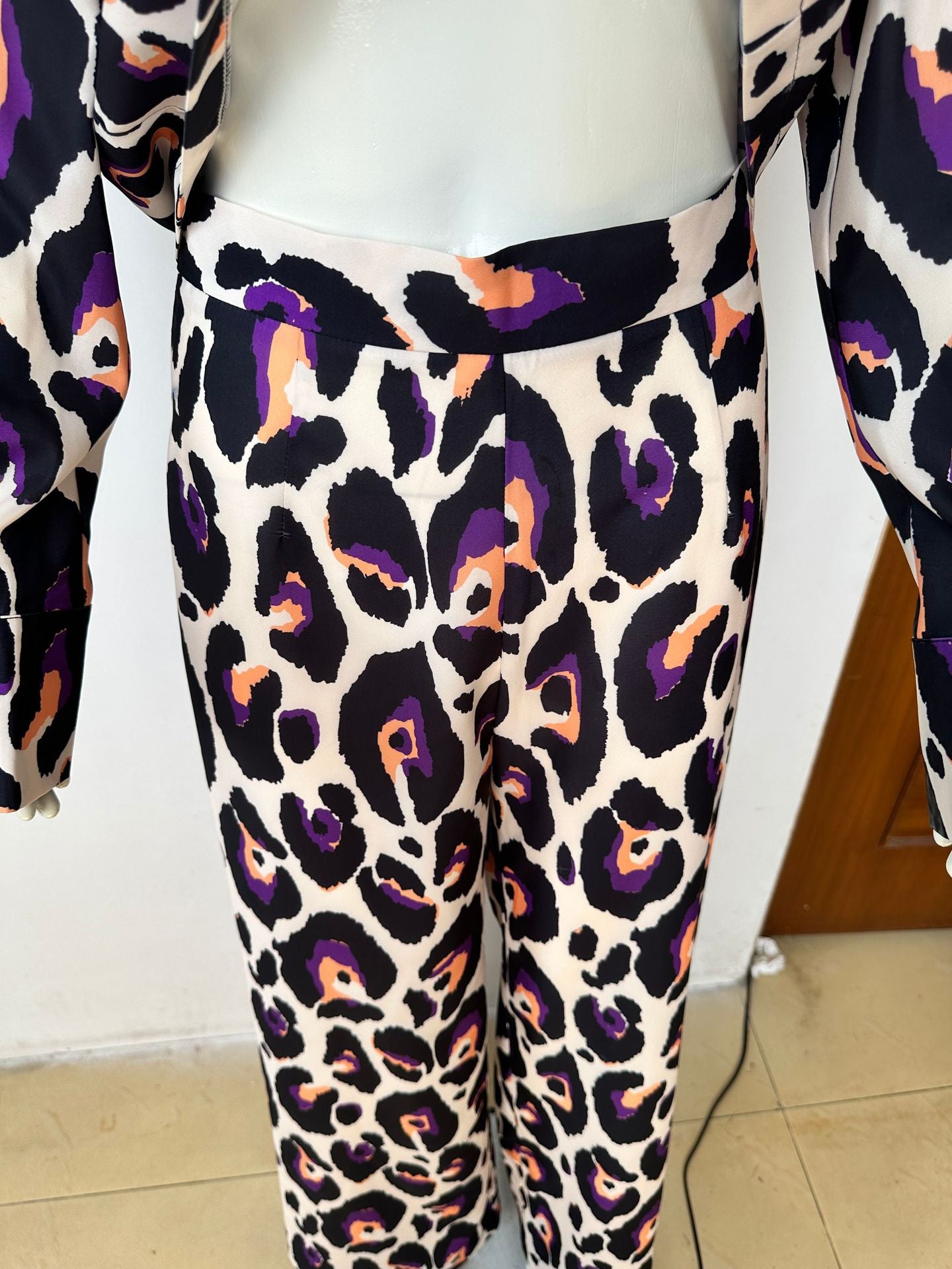 Long Sleeve Top High Waist Wide Leg Pants