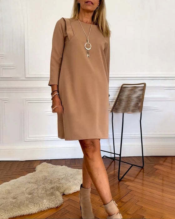 Casual Solid Color Dress