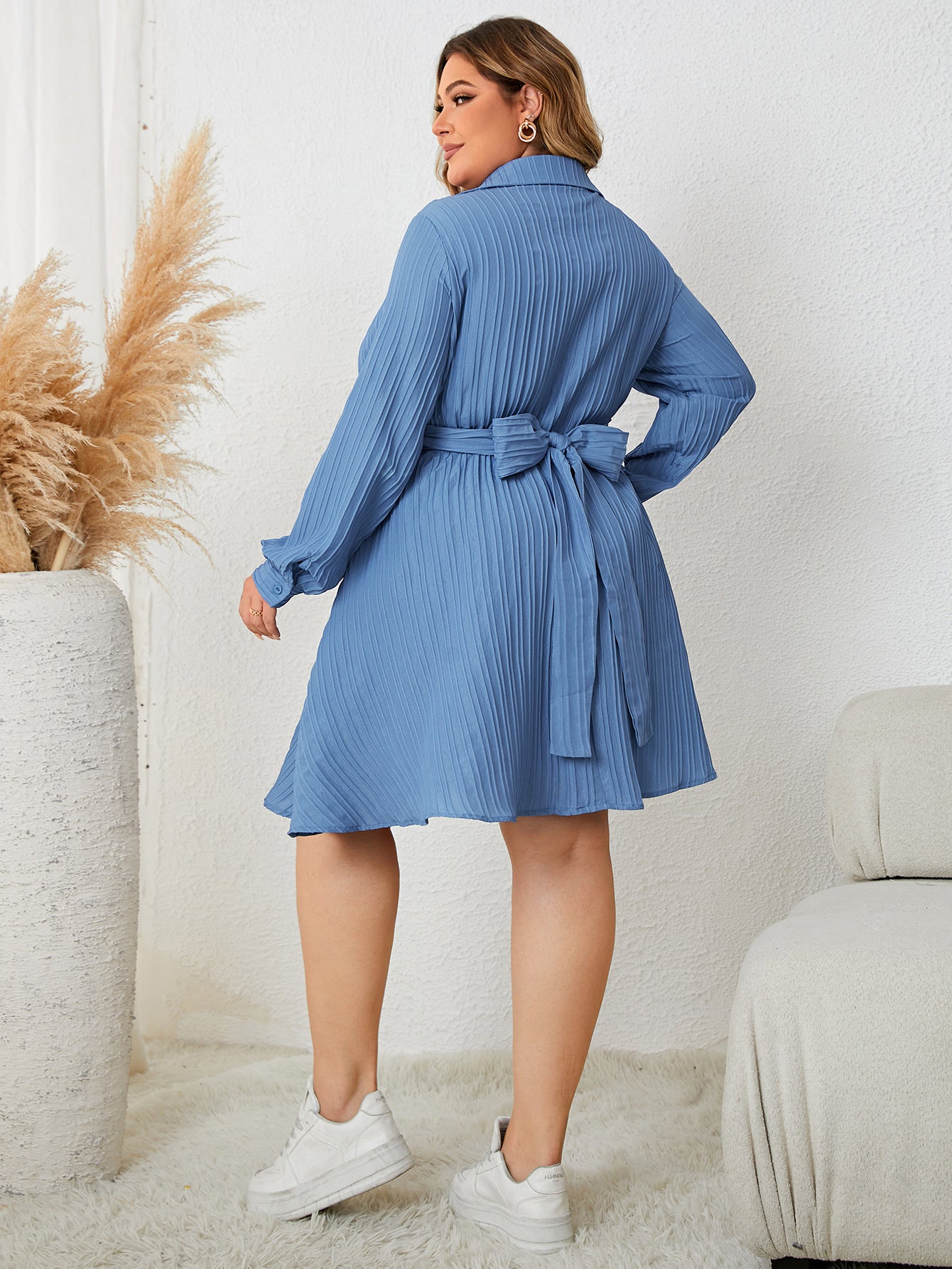 Waist-controlled Slimming Long Sleeve Dress