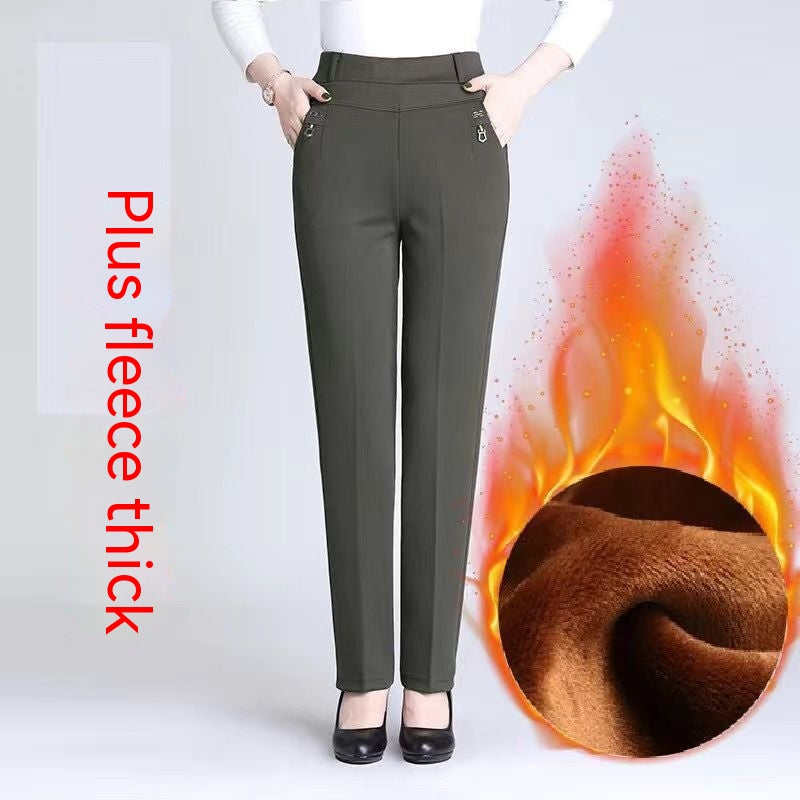 Straight High Waist Trousers