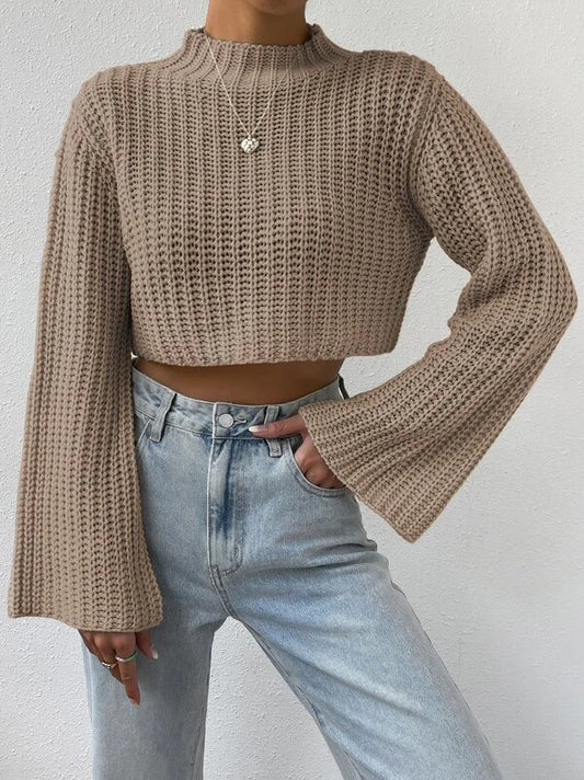 Cropped Knitted Sweater