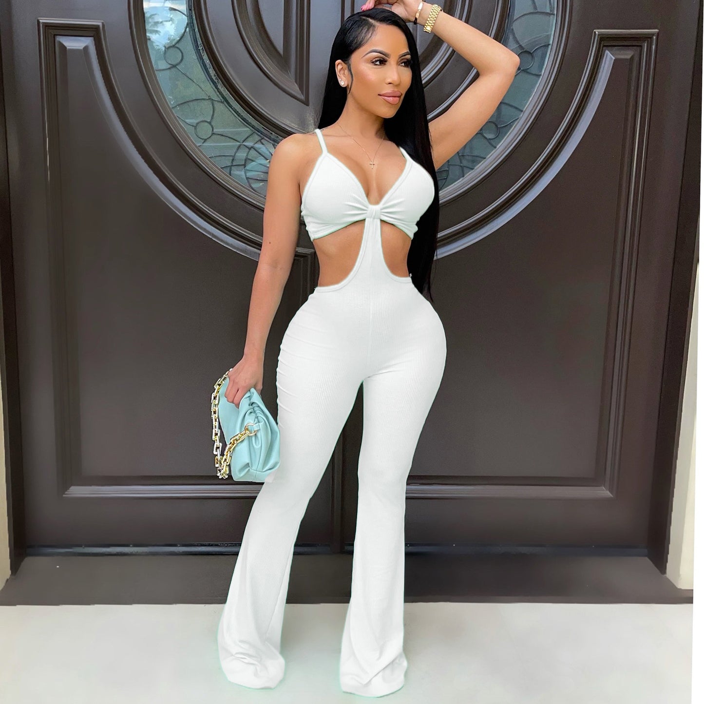 Jumpsuit Bell-bottom Pants One-piece