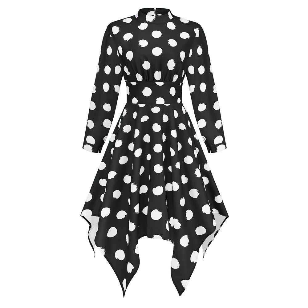 Virginia Long Sleeve Polka Dot Dress