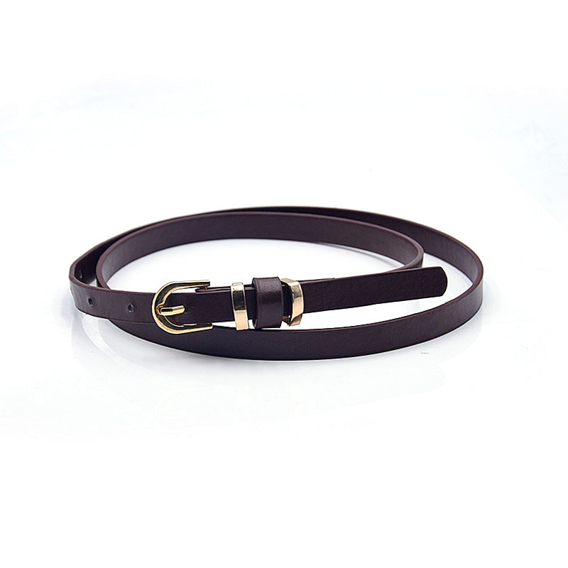 Solid Color Thin Belt