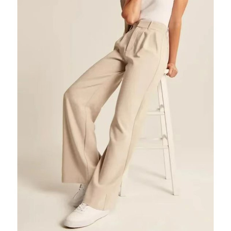 Casual Hundred High Waist Wide Leg Pants