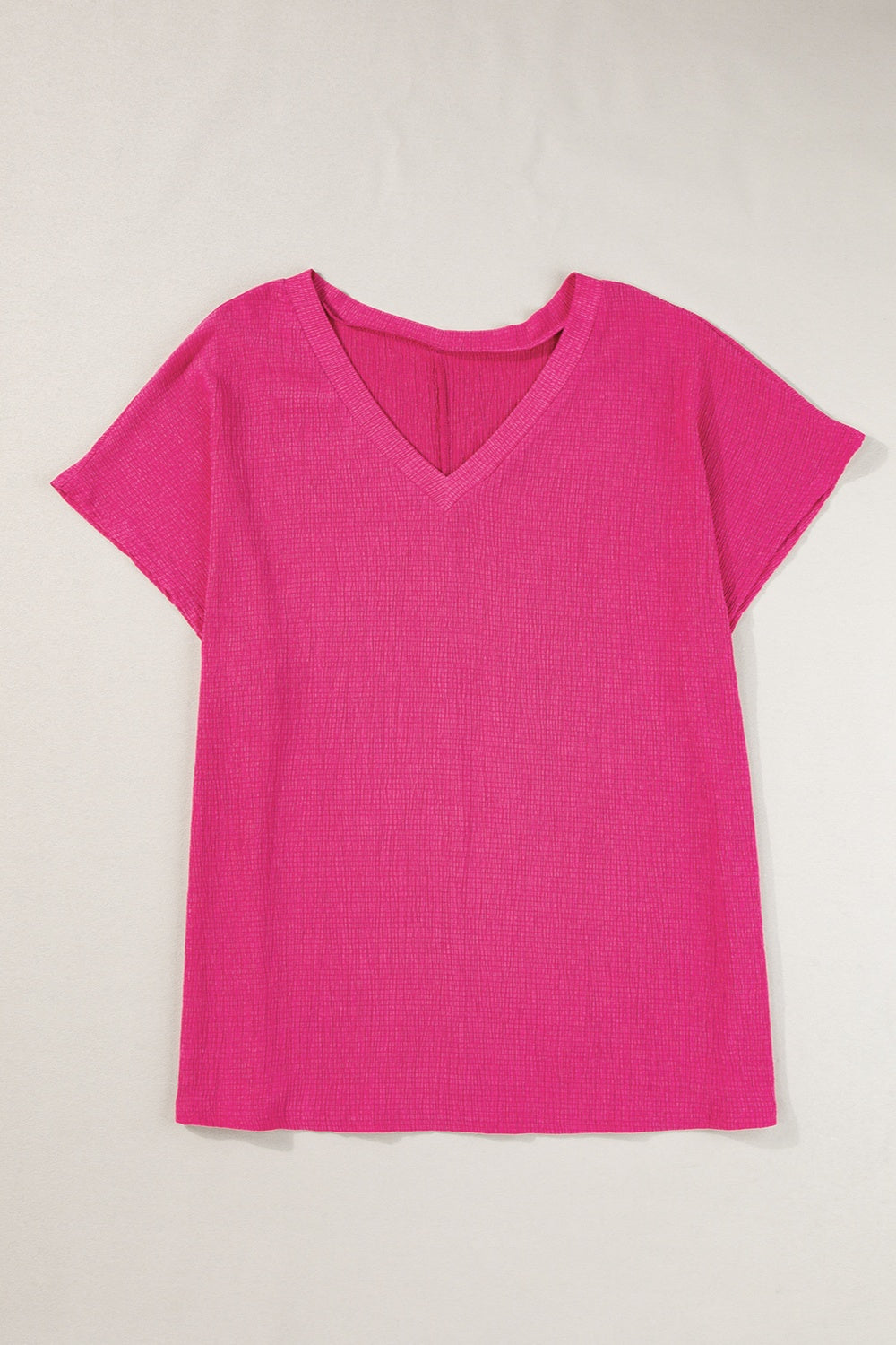 V-Neck Short Sleeve Plus Top