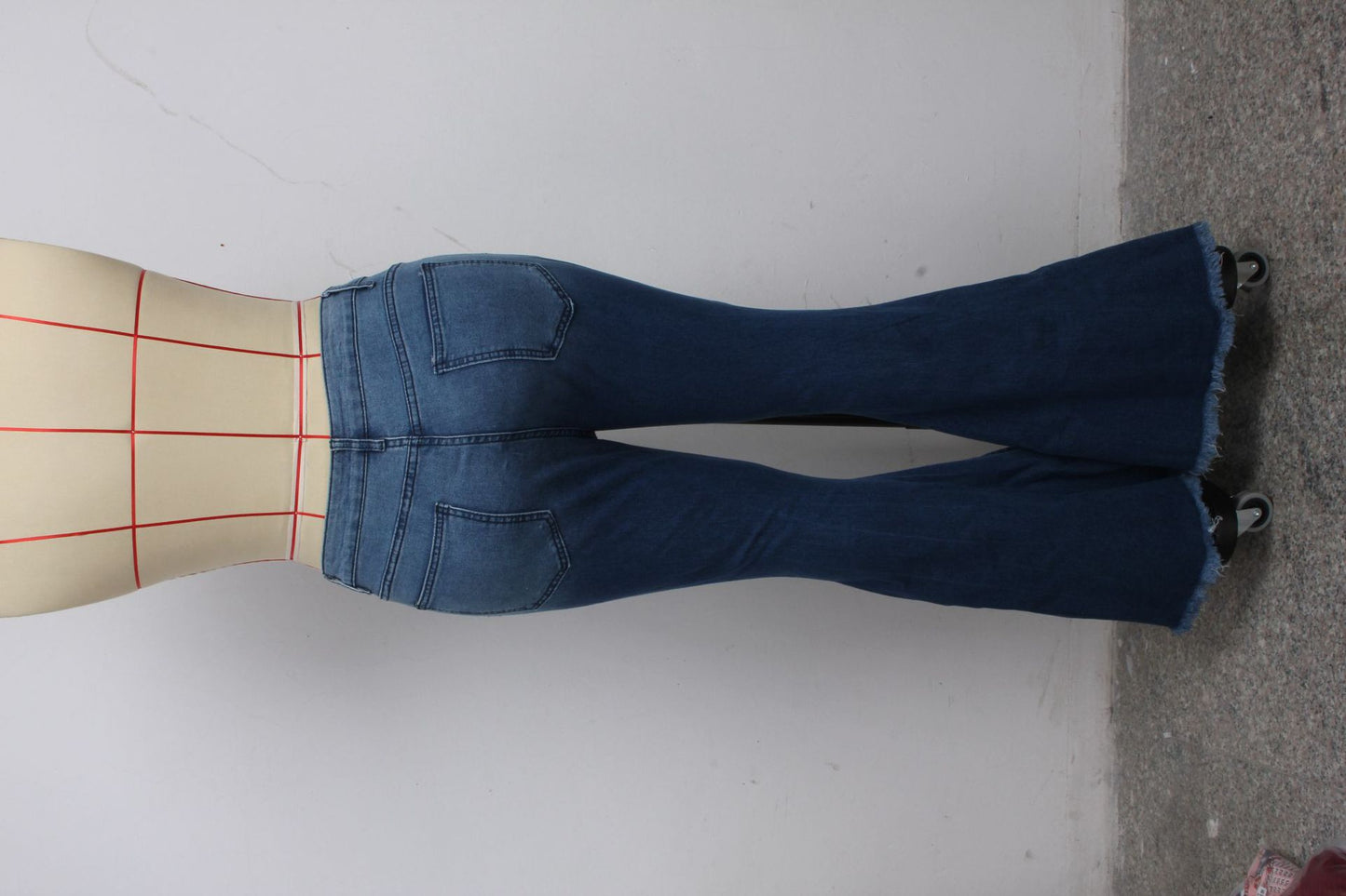 Knee Ripped Denim Stretch Plus Jeans