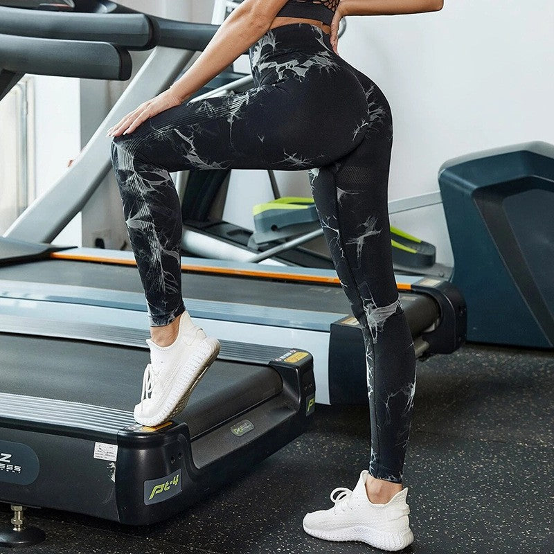 Tie-dye Seamless Hip-lifting Leggings