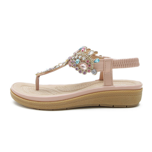 Elle Fashion Rhinestone Sandals