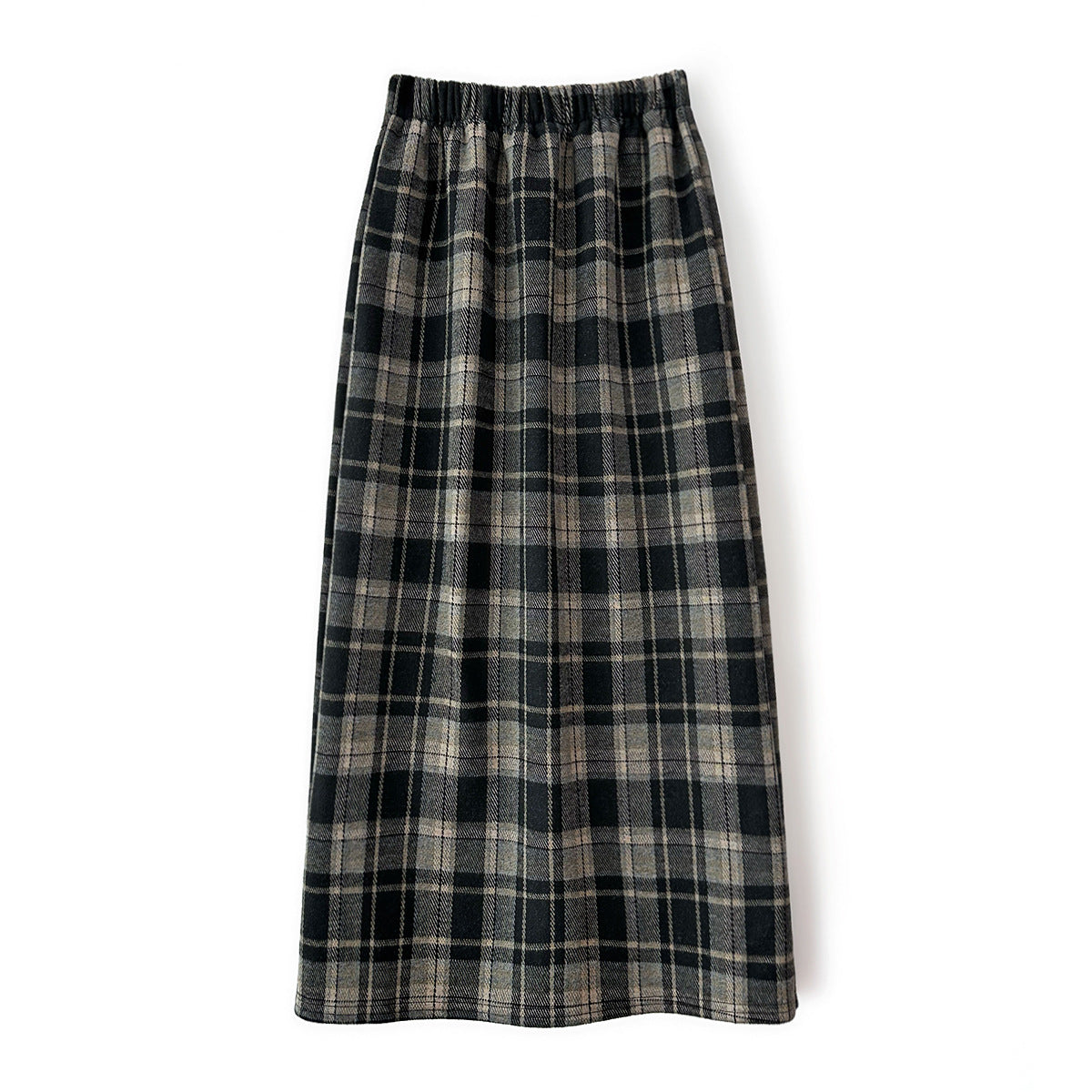 Plaid Fleece-lined Skirt