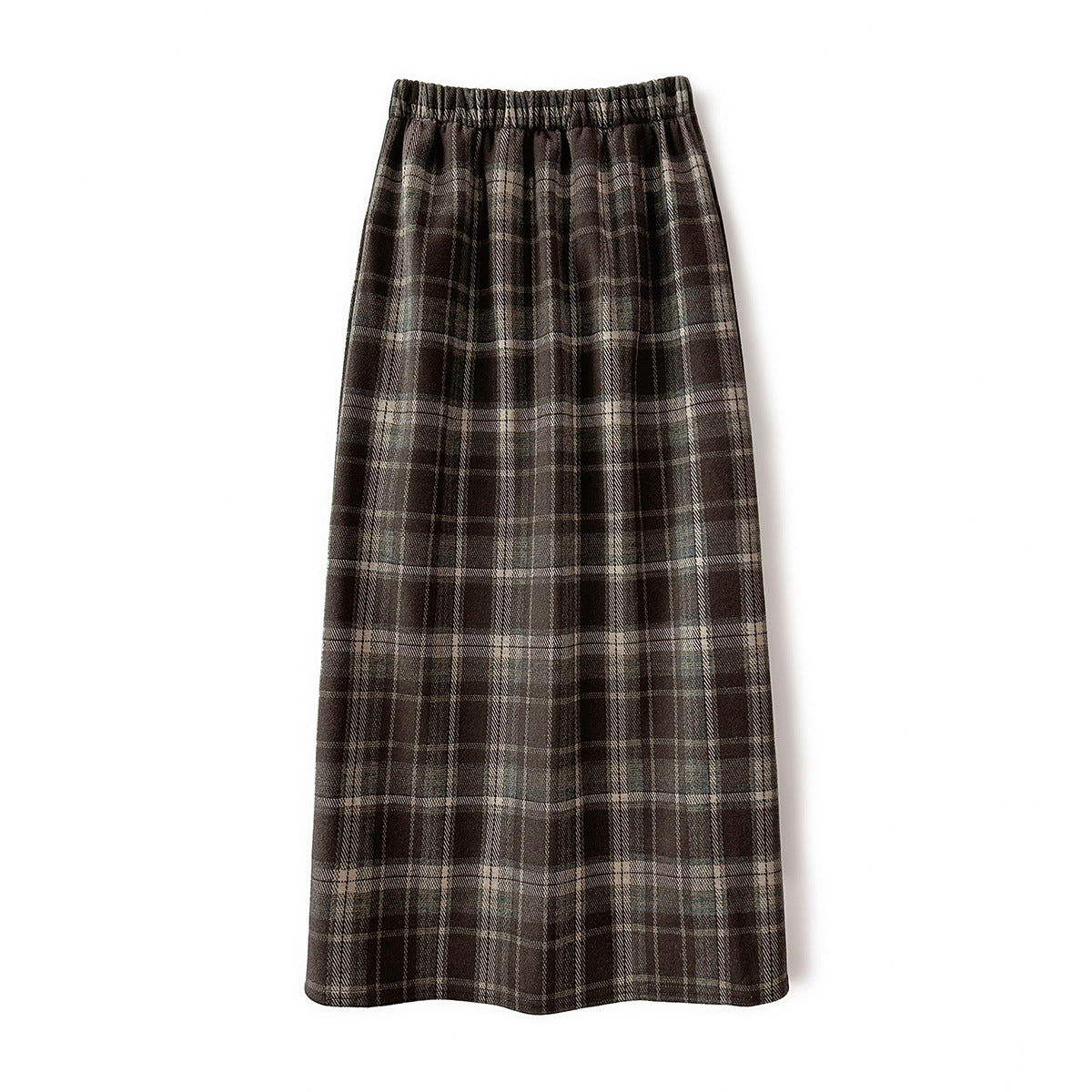 Plaid Fleece-lined Skirt