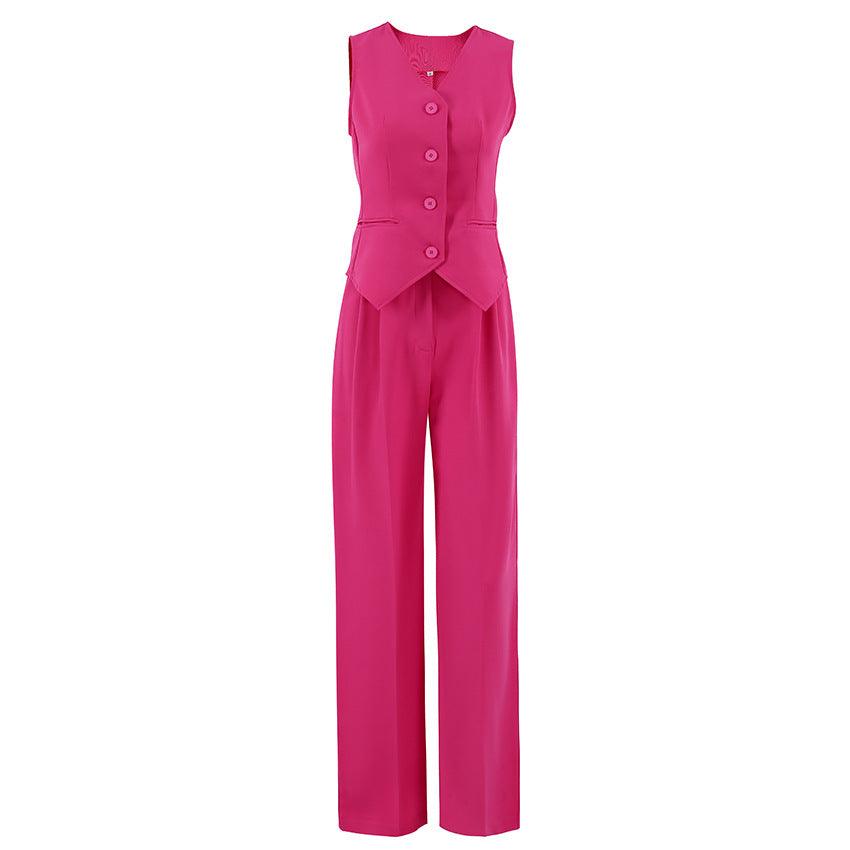 Hot Pink Two-piece Suit