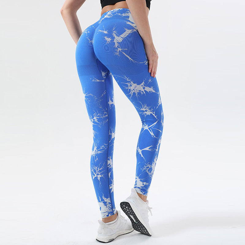 Tie-dye Seamless Hip-lifting Leggings