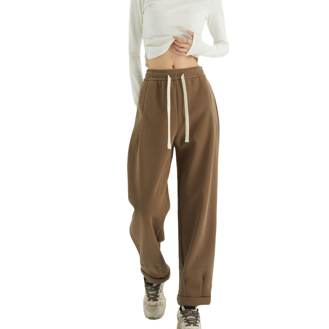 Loose Cropped Flanging Pants