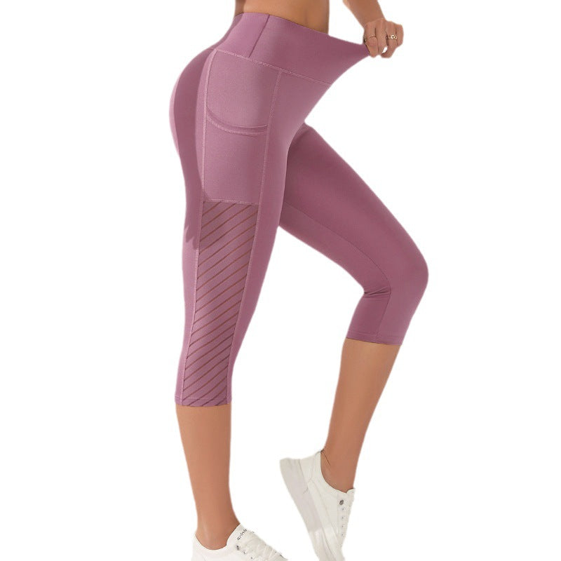 High Waist Belly Contracting Cropped Leggings