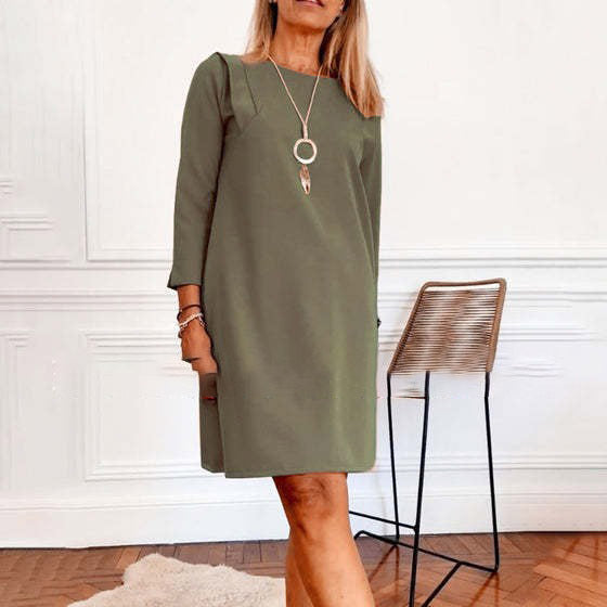 Casual Solid Color Dress