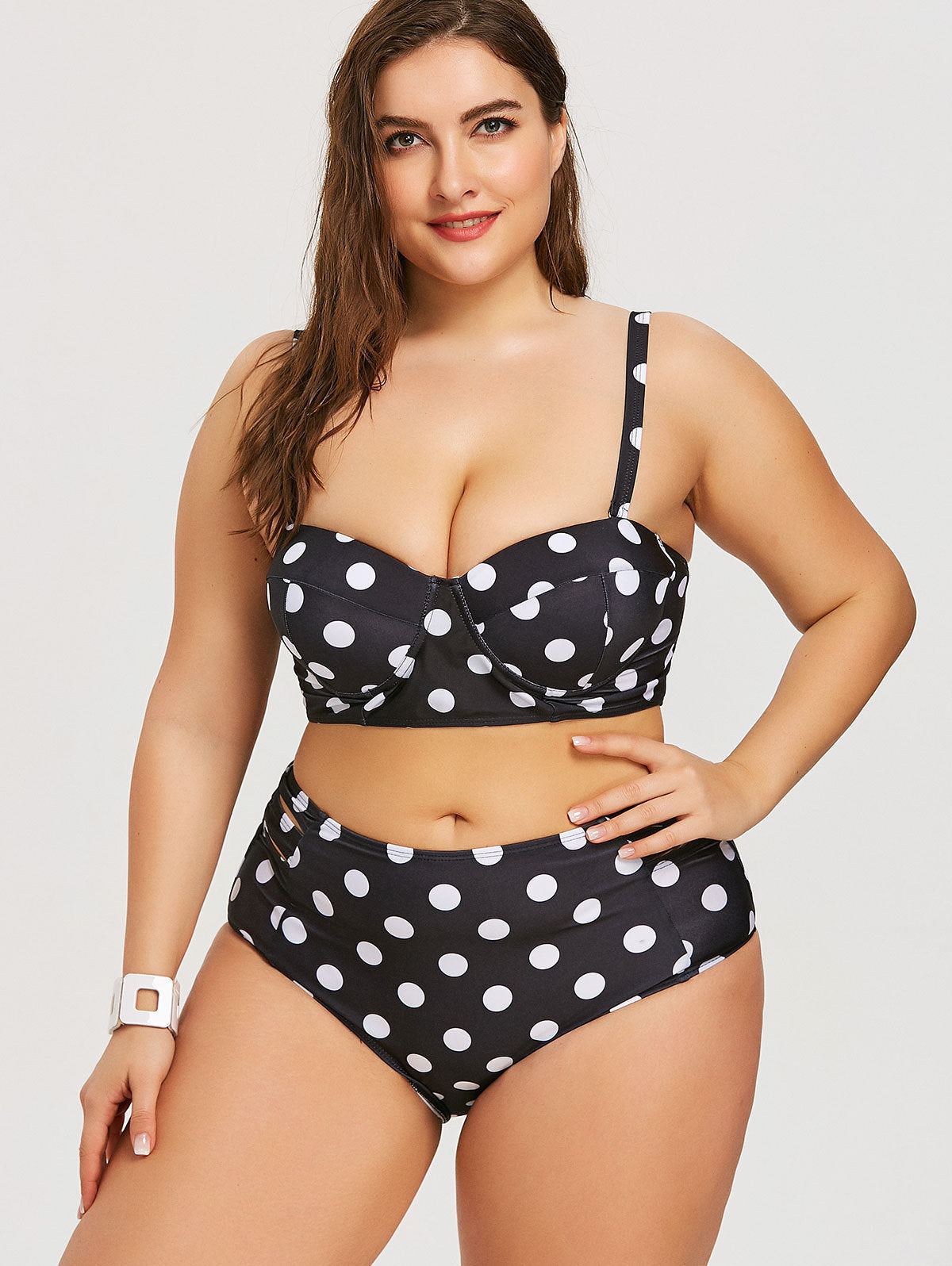 Polka Dot High-rise Bikini