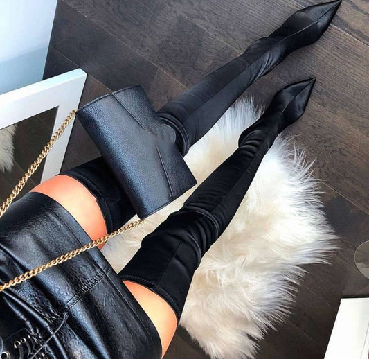 Silk Stiletto Boots