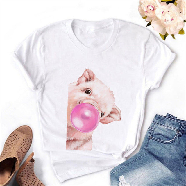 Animal Balloon Printed T