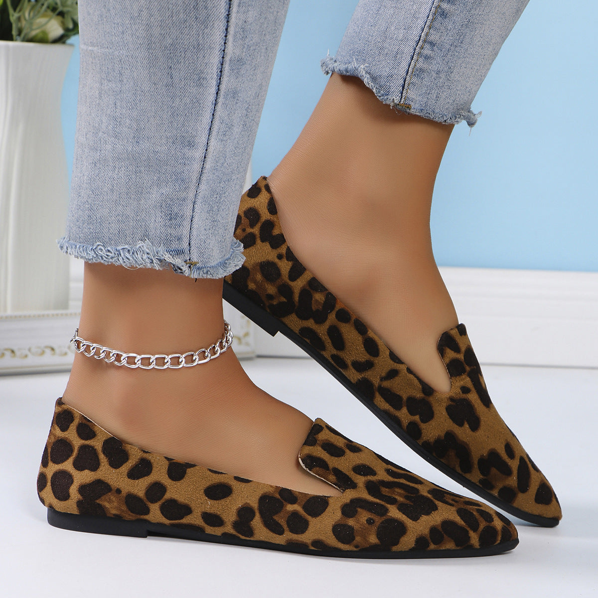 Leopard Print Flats