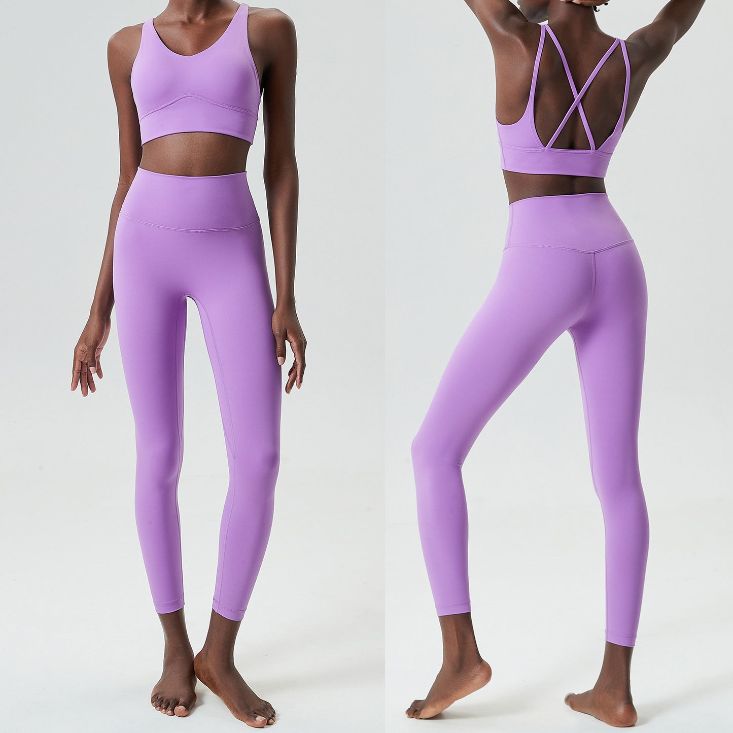 Tight Bottoming Running Sports Workout Aerobics Two-piece Set