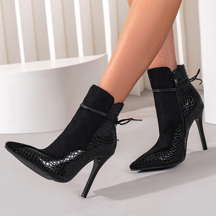 Down the Middle Thin High-heel Boots