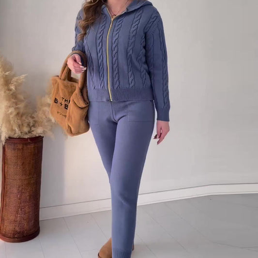 Rope Twist Sweater Suit