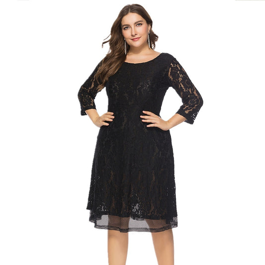 Round Neck Lace Dress