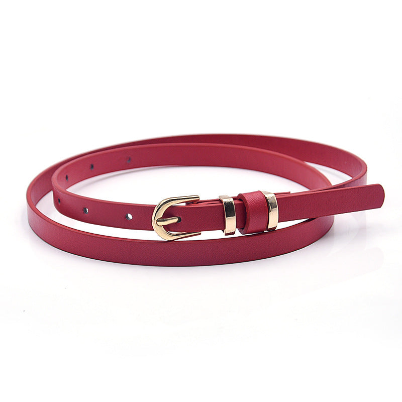 Solid Color Thin Belt