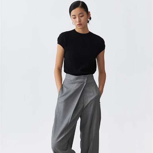 Straight-leg Suit Pants