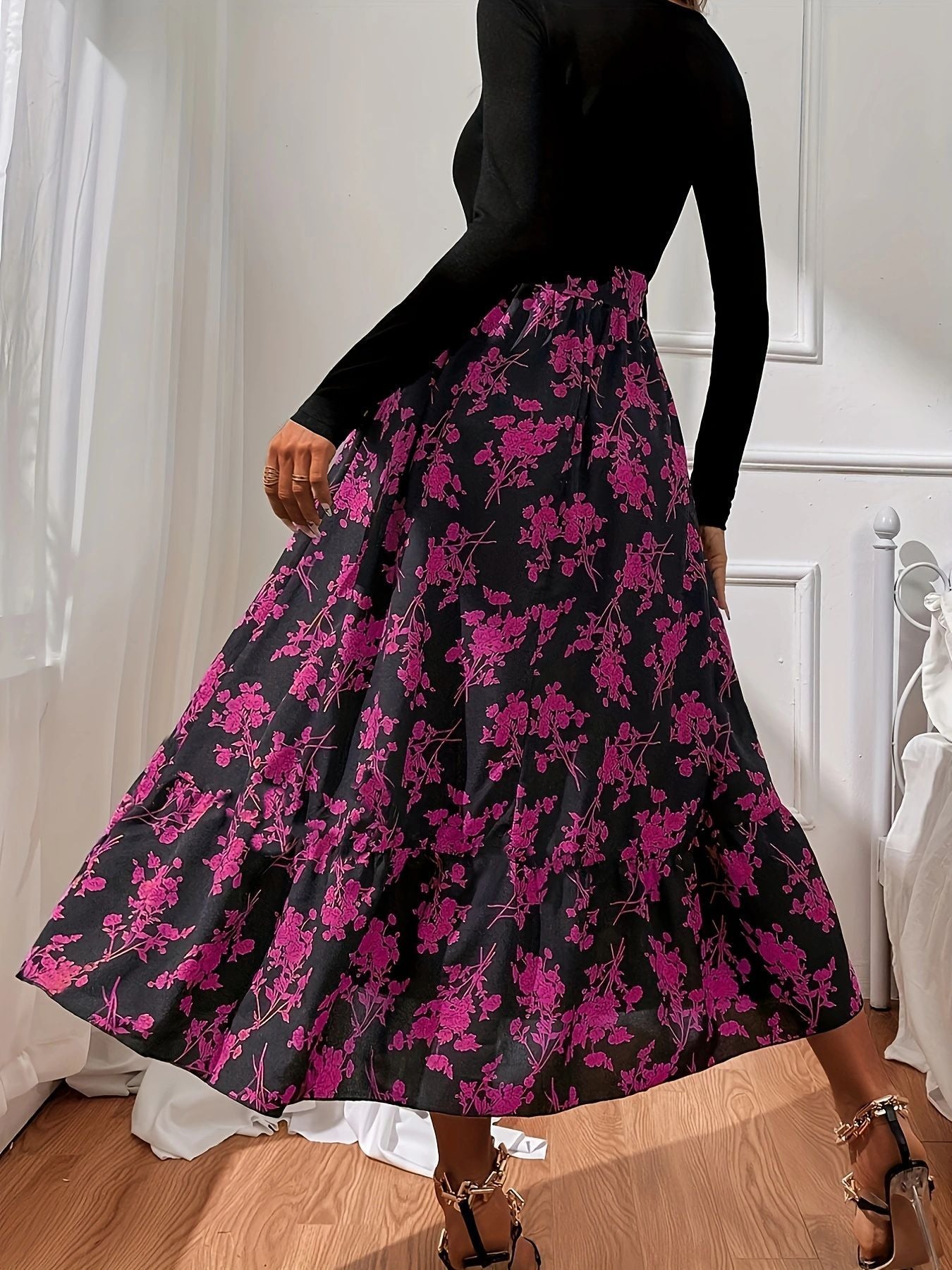 Flounce Floral Dress