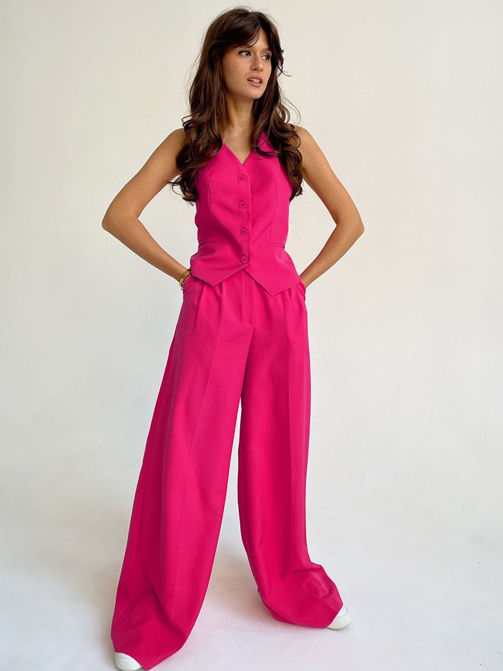 Hot Pink Two-piece Suit