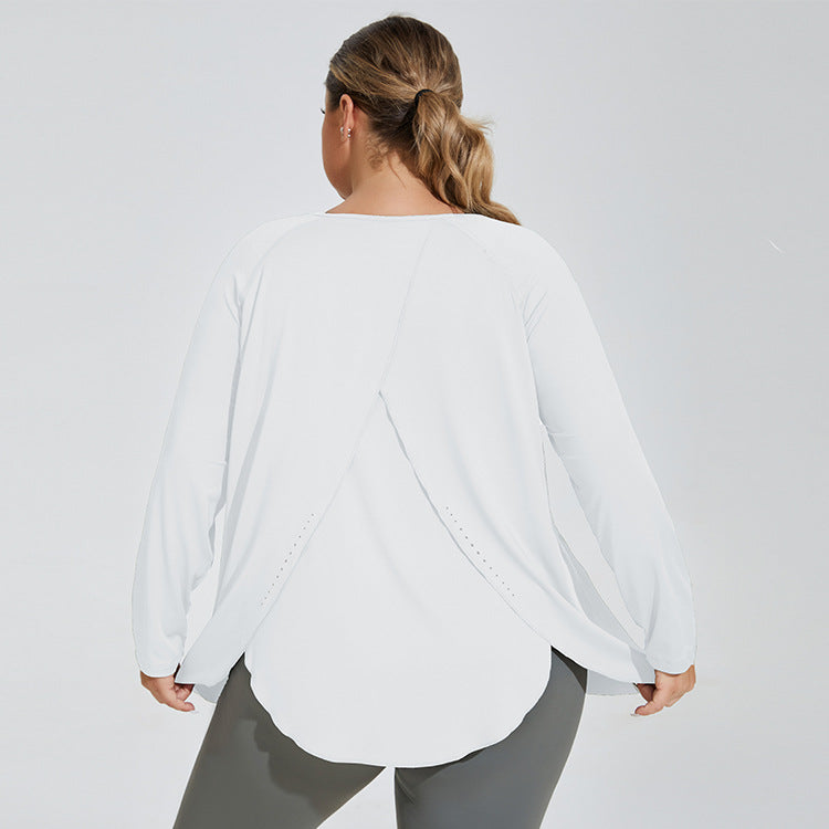 Slit Back Yoga Shirt