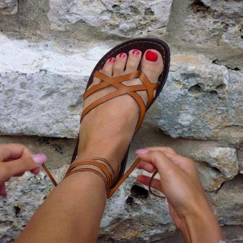 Cross Strap Sandals