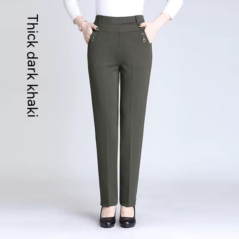 Straight High Waist Trousers