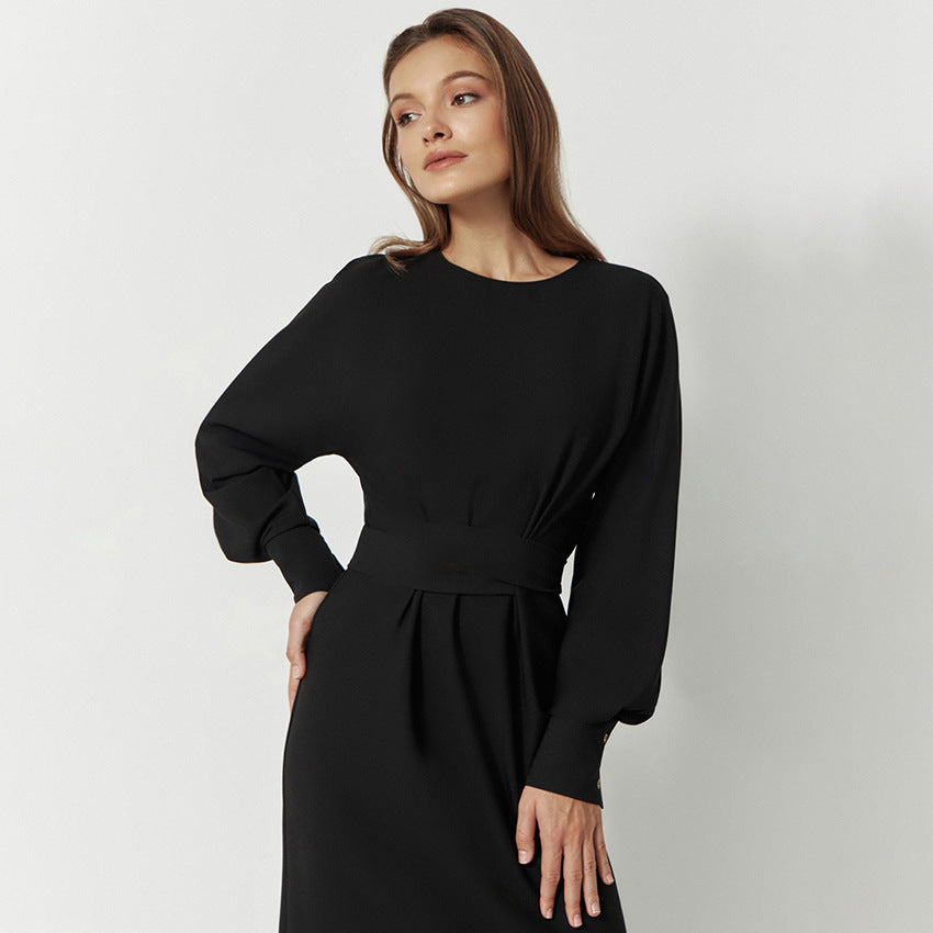 French Lantern Sleeve Dress