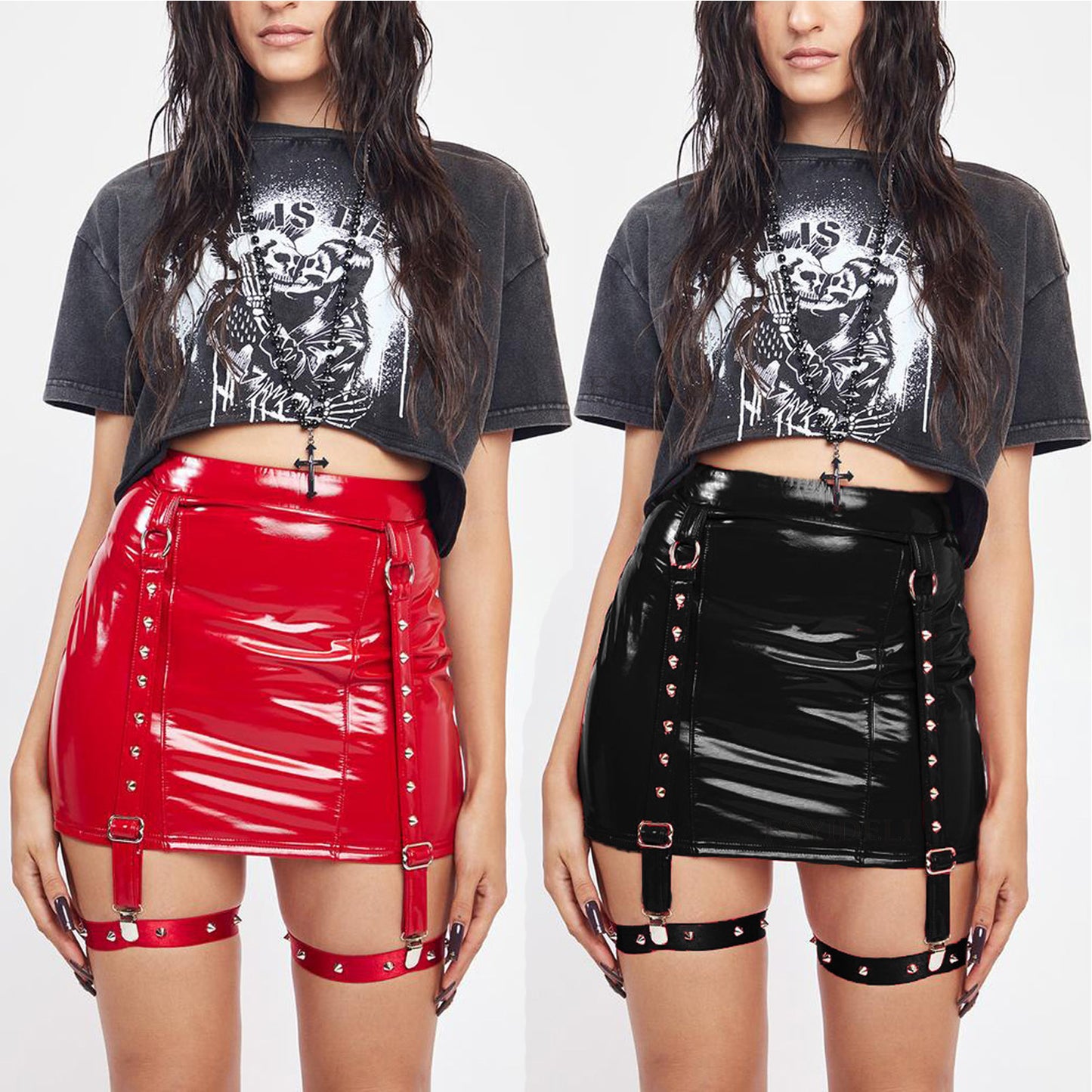 Leather Trendy Skirt