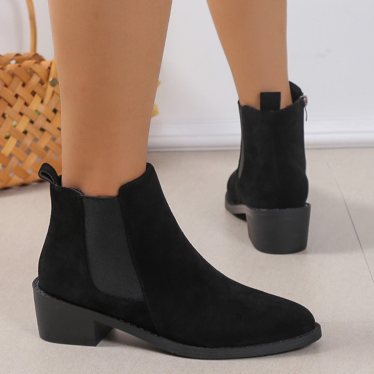 Ankle Boots With Side Zipper