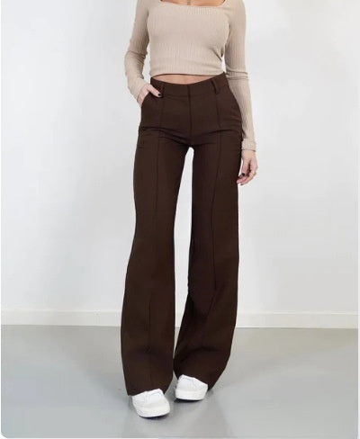 Straight Slim-fit Pants