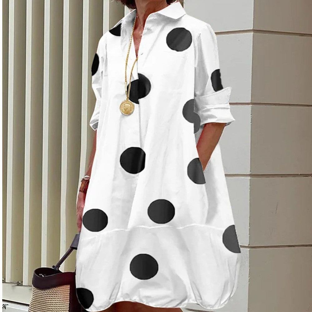 Long-sleeved Shirt Dress