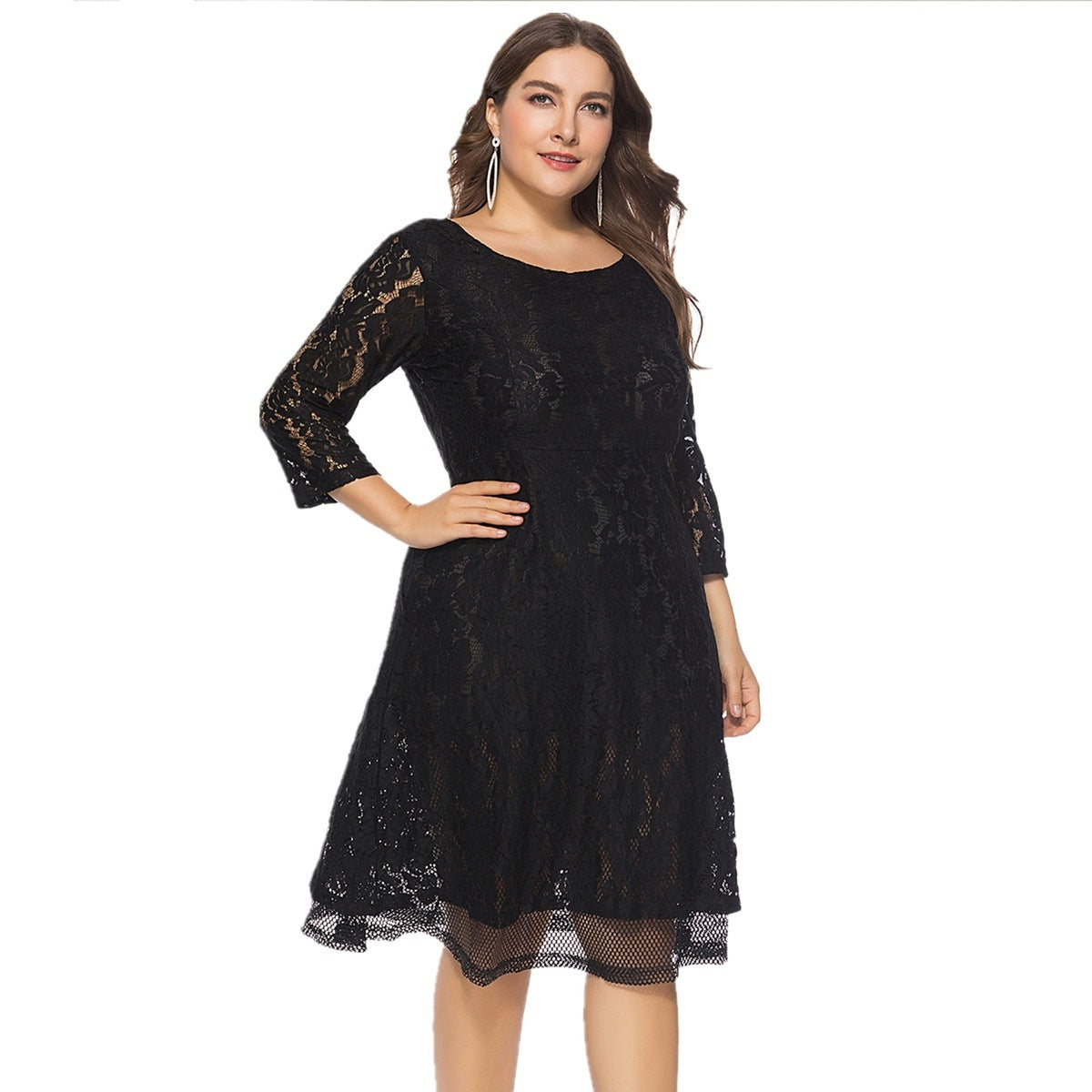 Round Neck Lace Dress