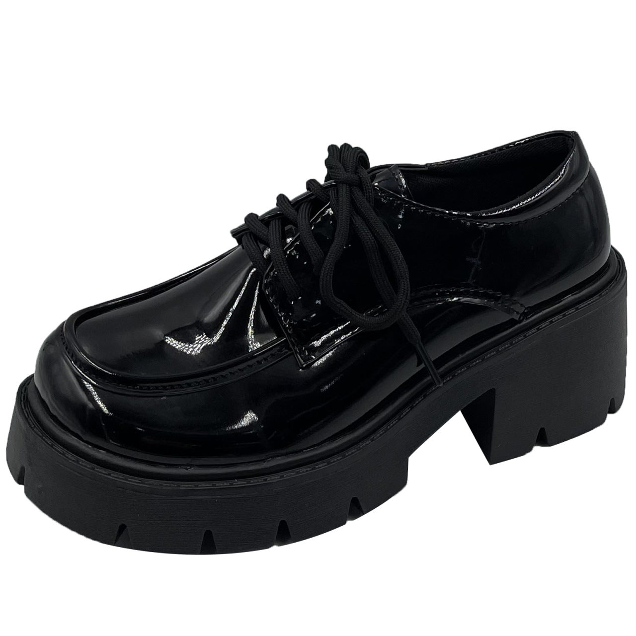 Black Matte Leather Shoes