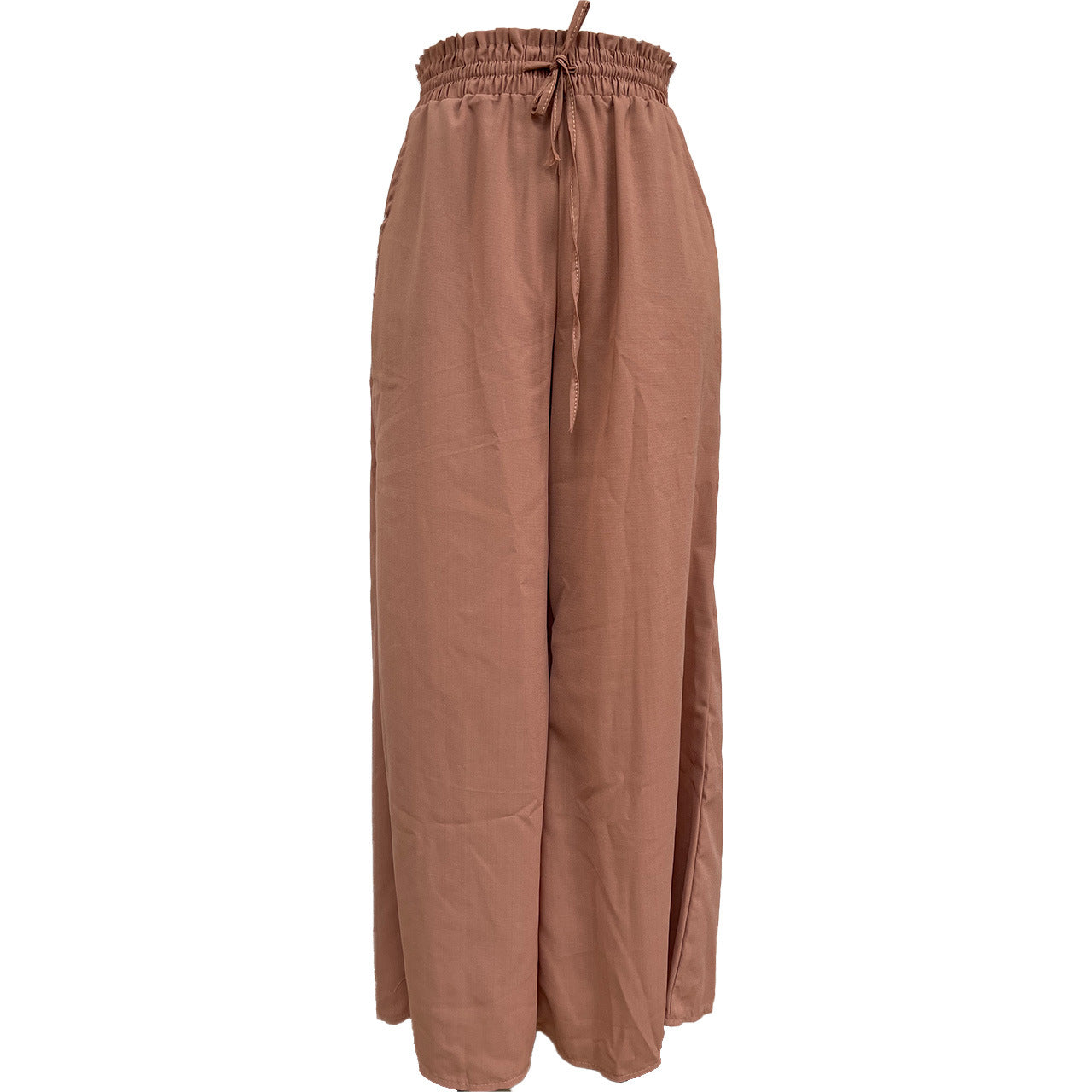 Elastic Waist Wide-leg Pants