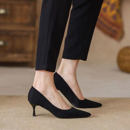 Microfiber Short Heels