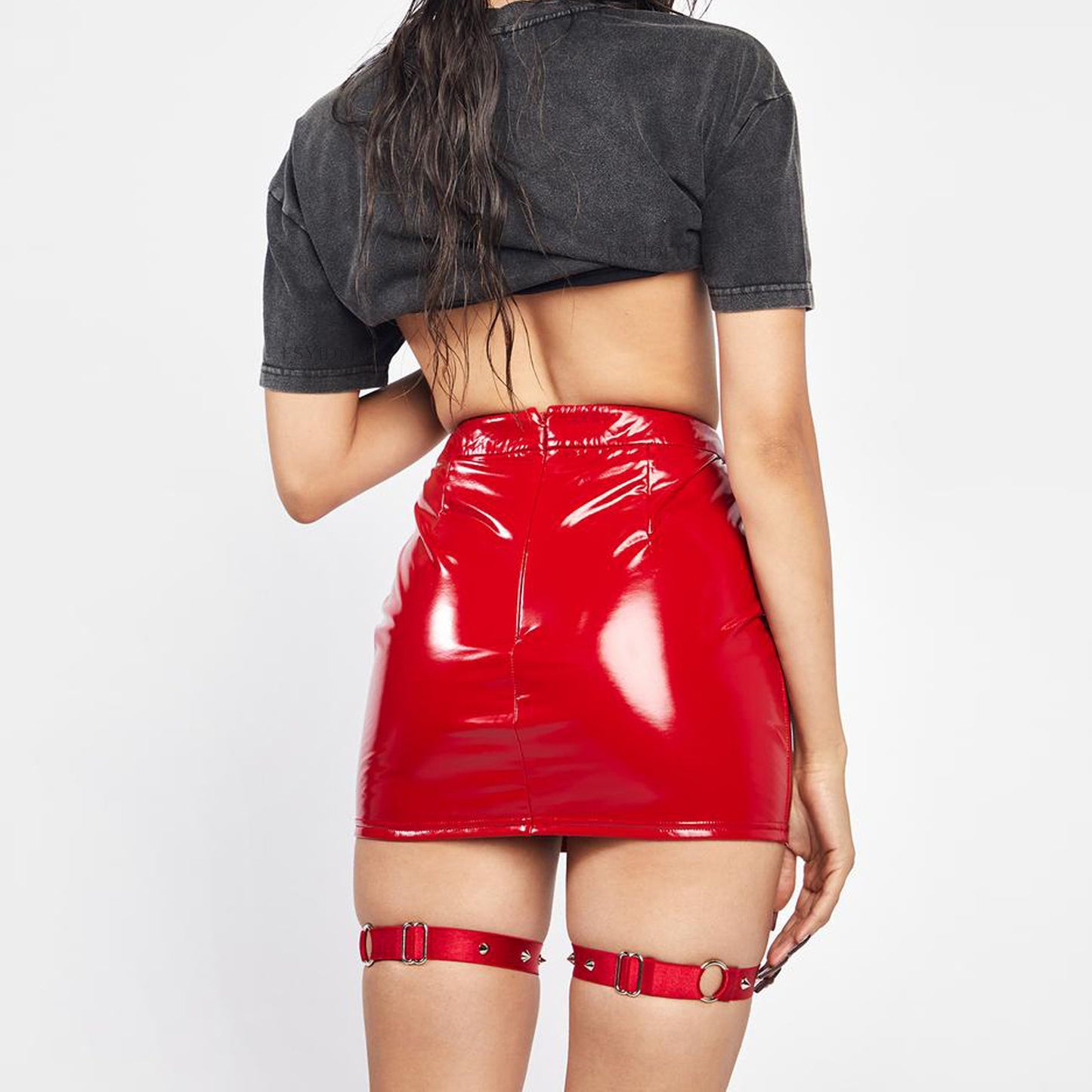 Leather Trendy Skirt